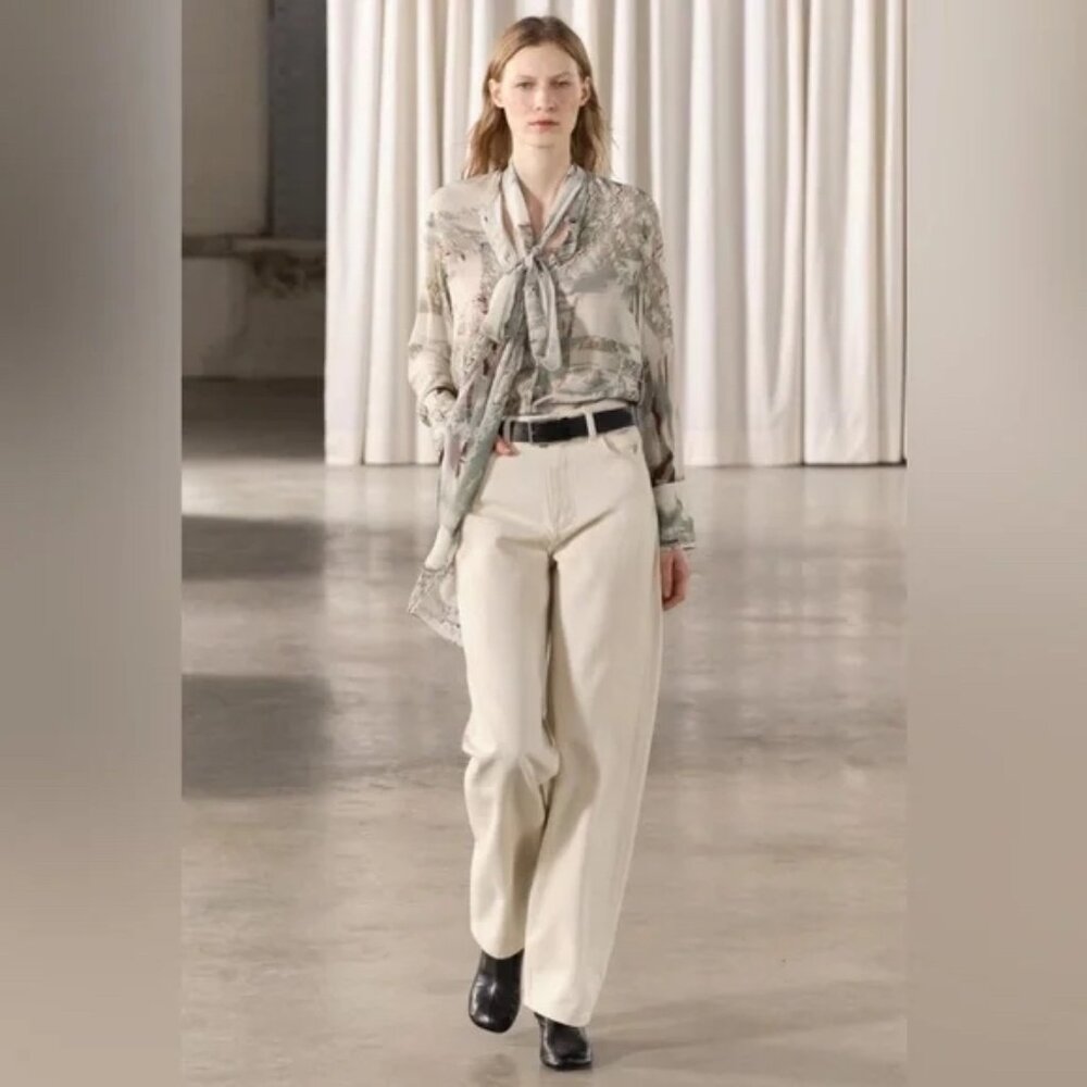 ZARA ZW COLLECTION HIGH WAIST WIDE LEG JEANS – size 24